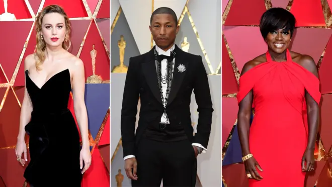 Brie Larson, Pharrell Williams and Viola Davis