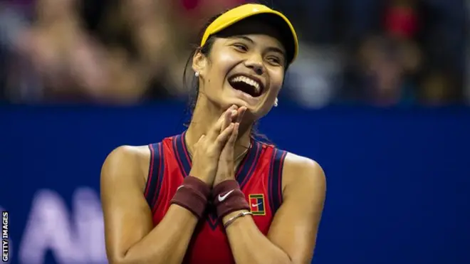 Emma Raducanu defeated Greek 17th seed Maria Sakkari in straight sets in her US Open semi-final