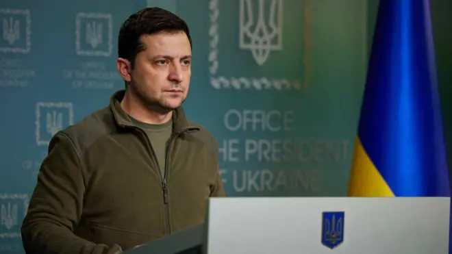 Volodymyr Zelensky dijo estar dispuesto a entablar conversaciones.