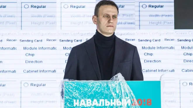 Навальний під час репетиції зборів ініціативної групи. Фото Євген Фельдман для проекту "Це Навальный"