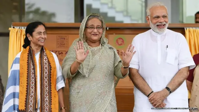 मोदी ममता और शेख हसीना
