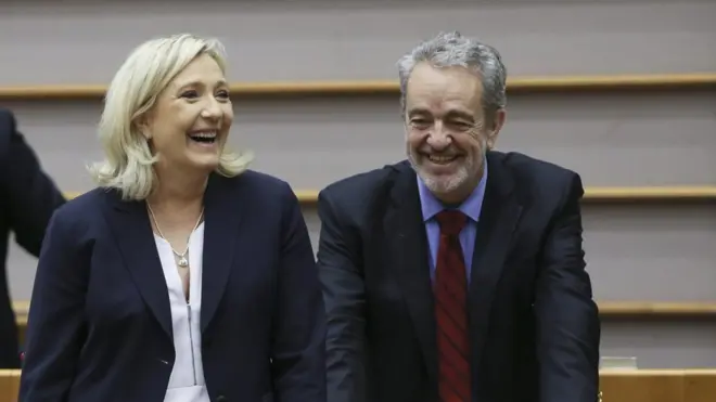 Геролф Аннеманс и Марин Ле Пен