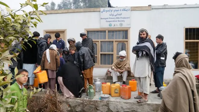 غوا لرونکي خپلې شیدې ځاي مرکز ته را وړي.