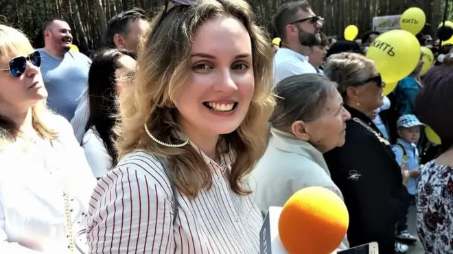 Журналистка "Белсата" Екатерина Андреева