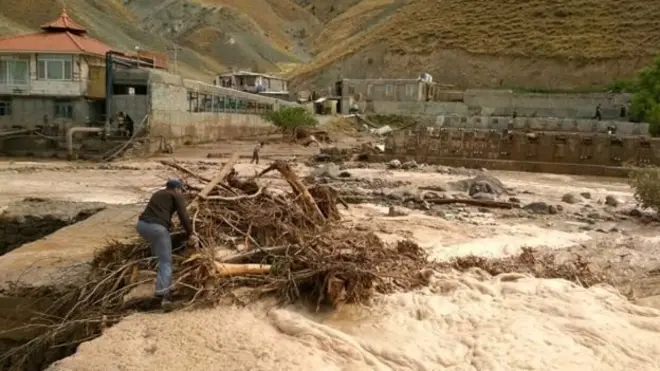 Daşqın ölkənin şimal-şərqində baş verib.