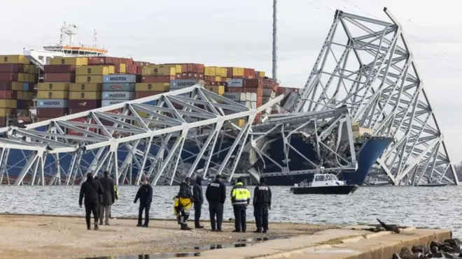 Most u Baltimoru, teretni brod udario u most u Baltimoru