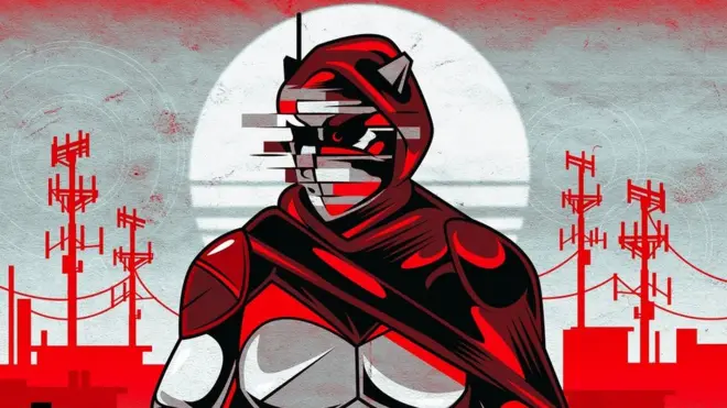 Illustration of hacking group