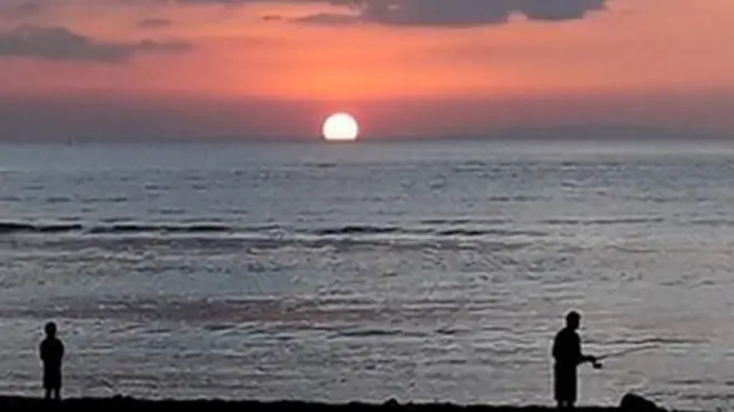 Atardecer en una playa de Costa Rica.