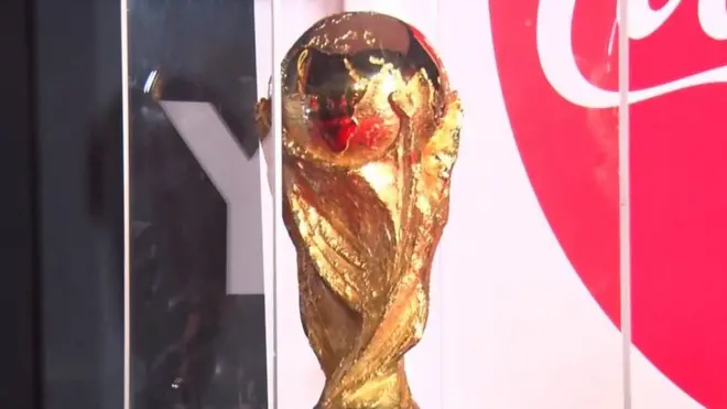 كأس العالم لكرة القدم تصل إلى مصر في زيارة ترويجية تستغرق 24 ساعة ضمن جولتها العالمية التي تسبق انطلاق البطولة في روسيا.