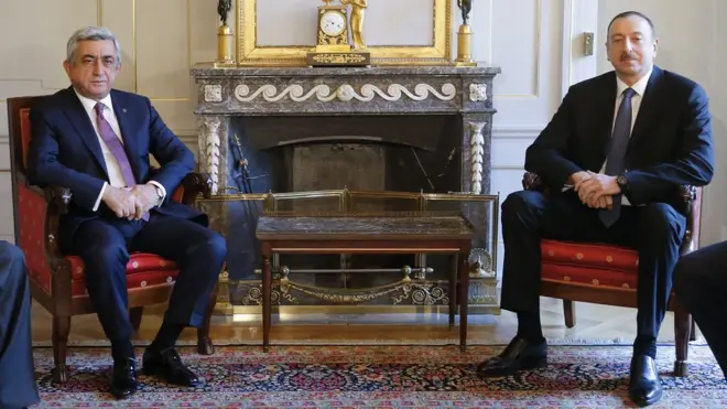 Serj Sarkisyan və İlham Əliyev