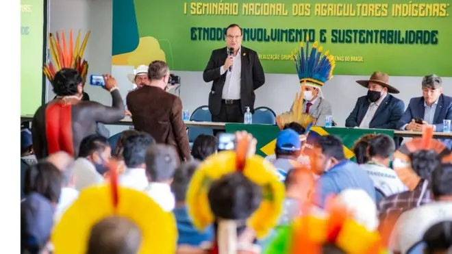 Presidente da Funai discursajogos de cassino que dao bonus gratisseminário que defendeu expansão da agricultura mecanizadajogos de cassino que dao bonus gratiscomunidades indígenas.