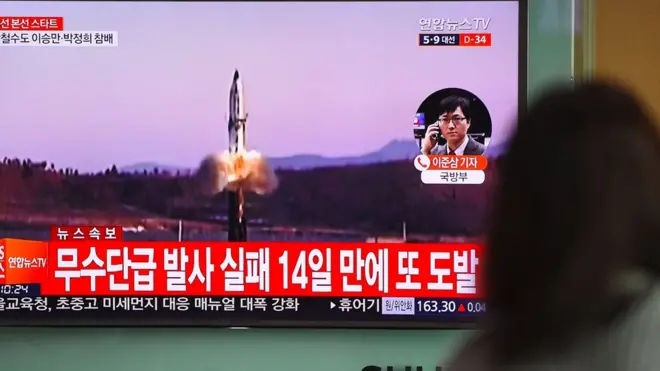 Corea del Sur y Estados Unidos reportaron la prueba norcoreana (foto de archivo).