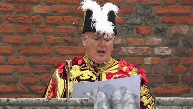 พิธีประกาศให้กษัตริย์ชาร์ลส์ที่ 3 เป็นกษัตริย์พระองค์ใหม่ต่อสาธารณชน