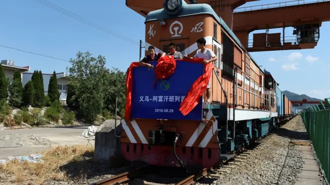 Cina juga membuka layanan kereta barang ke negara-negara di Asia, termasuk Afghanistan.