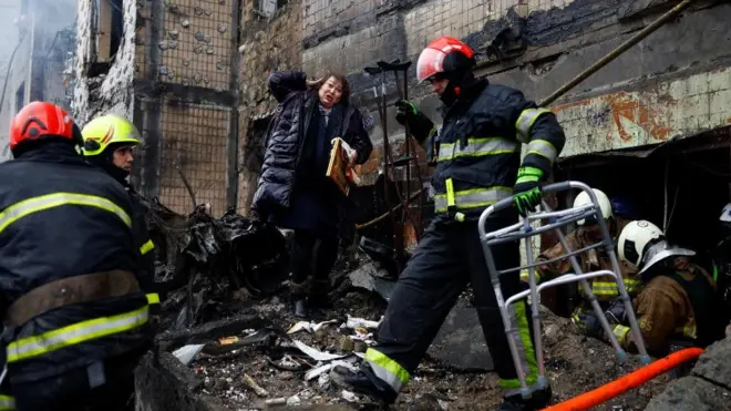 Residential buildings were hit in several areas of Kyiv in another day of Russian strikes