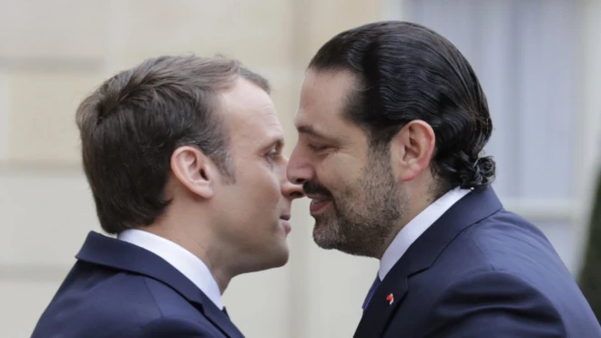 حریري او ماکرون