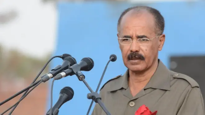 Pireezidantiin Eertiraa Isaayyaas Afawarqii guyyaa sadiif Itoophiyaa daawwachufi