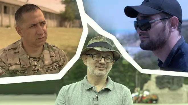 Участники российско-грузинской войны: Гига Джинчарадзе, Арслан Устарханов и Тамерлан Тадтаев.