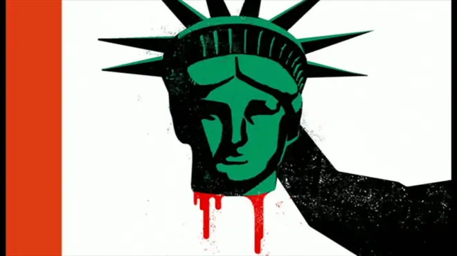 ドイツの有力週刊誌シュピーゲルが今月4日付の最新号で、ドナルド・トランプ米大統領が「自由の女神」の首と血の付いた刀を持つ姿のイラストを表紙にしたことをめぐって、「悪趣味」などとの批判が出ている。