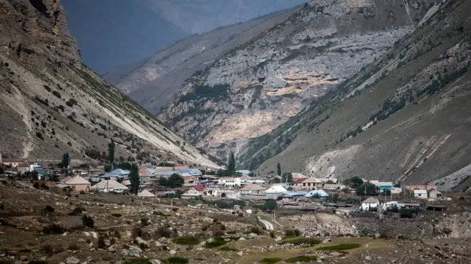 Село Булунгу в Чегемском районе Кабардино-Балкарии недалеко от аула Кенделен