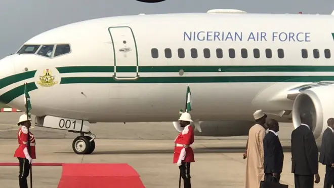 Eagle one na Nigeria presidential jet