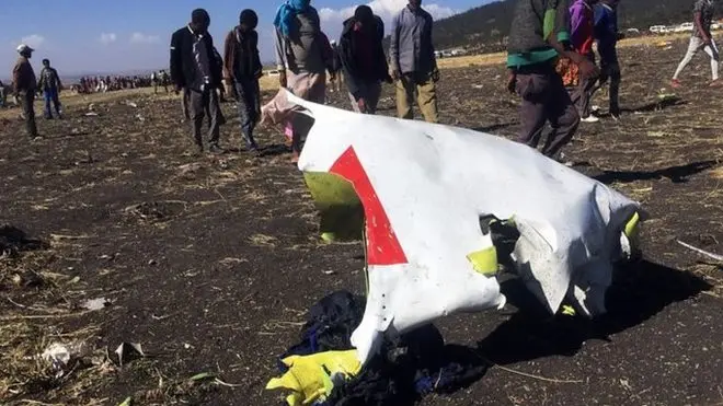 Puing-puing pesawat Ethiopia Airlines
