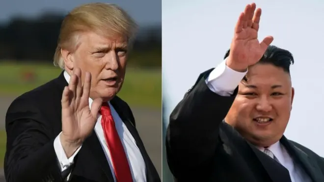 Presiden Donald Trump dan pemimpin Korut, Kim Jong-un, terlibat perang kata-kata menyusul rangkaian uji coba nuklir dan rudal Korut.
