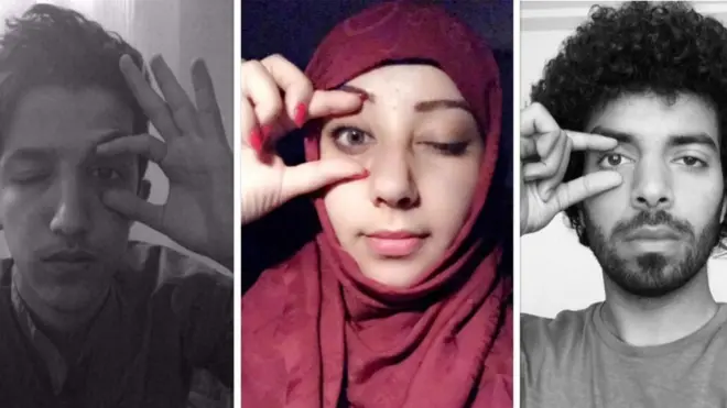 L-R: @8Maktoom, Wiam Adil Maktari, Addulrahman Algamily