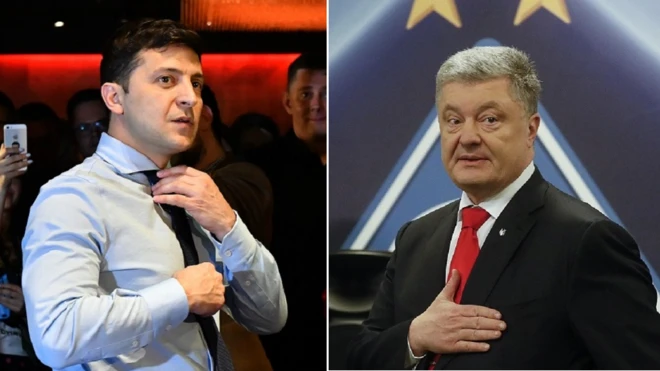 Зеленский и Порошенко