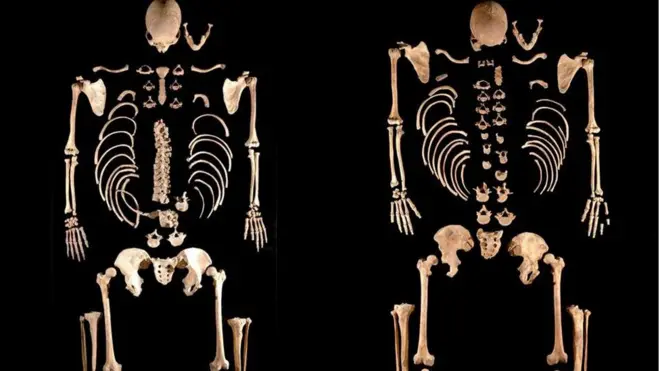 Restos de cazadores hallados en La Braña, en Castilla y León.