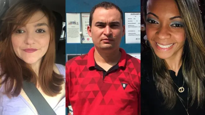 Blanca Monje Uribe, Rosivaldo da Silva e Jéssica dos Santos perderam o emprego recentemente