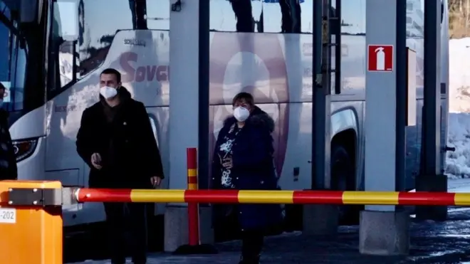 معبر فاليما الحدودي الفنلندي مع روسيا