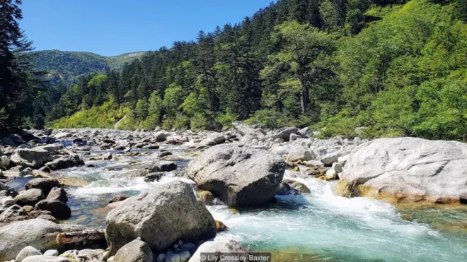 São necessários dois dias para chegar ao onsen mais remoto do Japão, localizado ao lado do rio Kurobe, nos Alpes japoneses