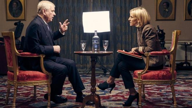 Prince Andrew speaks to the BBC's Emily Maitlis