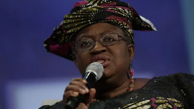Ngozi Okonjo-Iweala na di first female Finance minister of Nigeria.