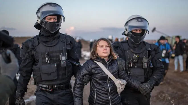 False claims about German police arresting Greta Thunberg have been circulating online