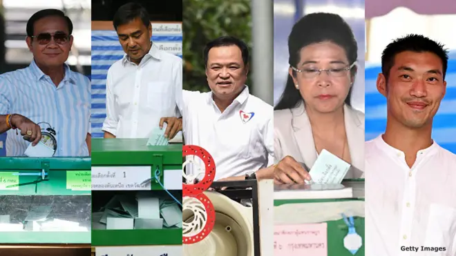 แคนดิเดตนายกฯ 5 คน เรียงกัน