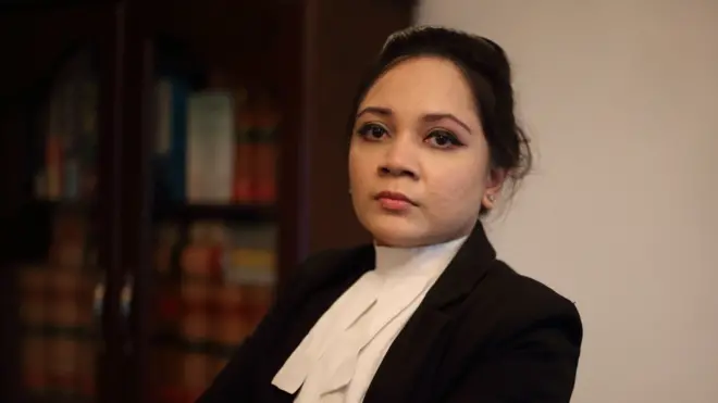 Shagufta Ahmed in a legal suit