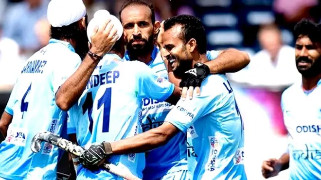 भारतीय हॉकी टीम की तस्वीर