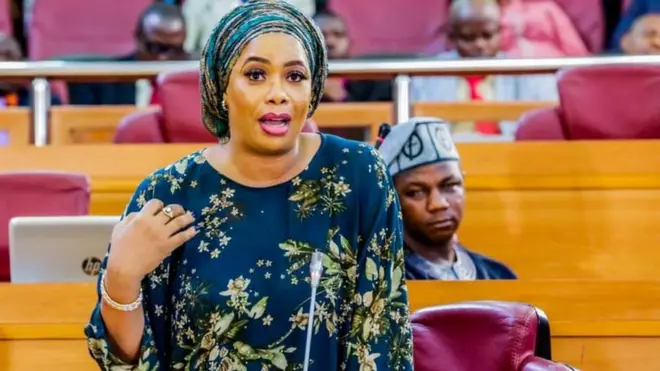 Mojisola Alli-Macaulay yan dis tok on Tuesday 26 October 2020 during di Lagos State House of Assembly plenary session on di aftermath of #endsars protests in Lagos.