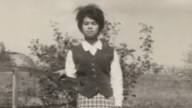 Marlène Morin, una de los niños robados de Reunión, poco después de su llegada a Francia.