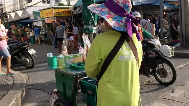 Người bán hàng rong ở Thái Lan