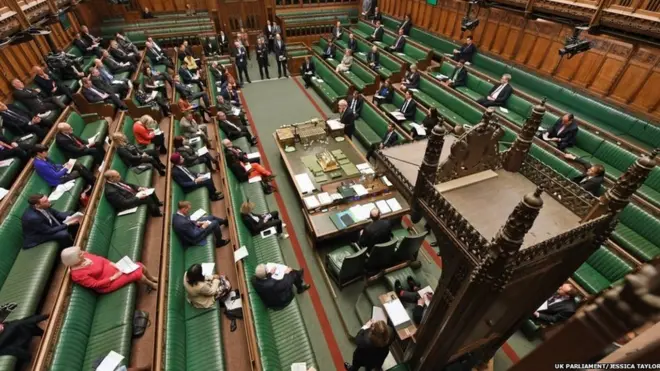 Foto of plenary inside Commons chamber