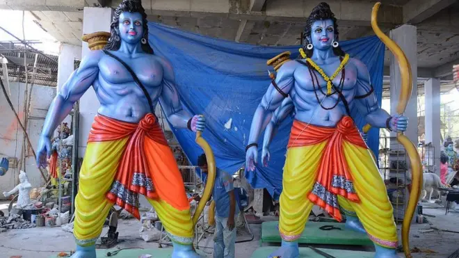 يقدس ملايين الهندوس الإله رام لعدله وروحه المتسامحة