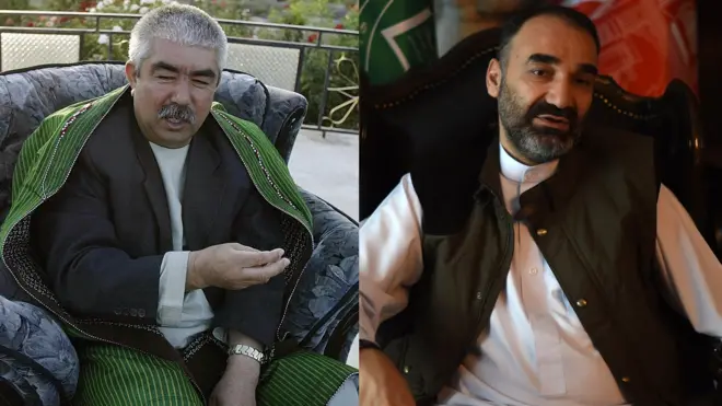 عبدالرشید دوستم او عطا محمد نور د افغانستان په شمال کې له سیاسي سیالیانو ګڼل کېږي.
