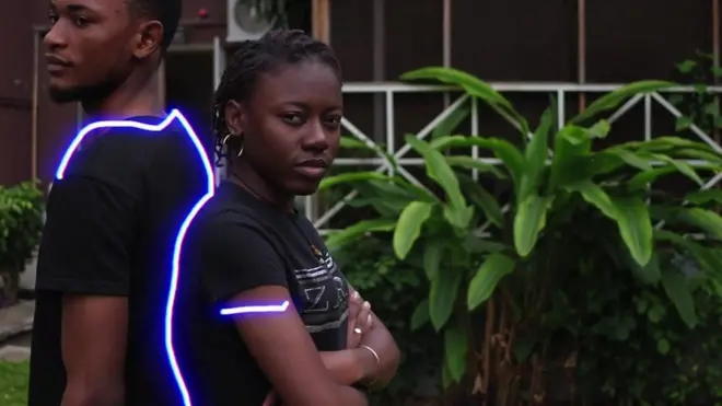 two young people in Kinshasa