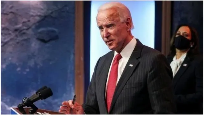 ټاکل شوې د امریکا منتخب ولسمشر جوبایډن په جنوری میاشت کې واک په لاس کې واخلي.