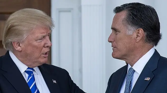 Ông Donald Trump gặp ông Mitt Romney hôm 19/11 tại New Jersey