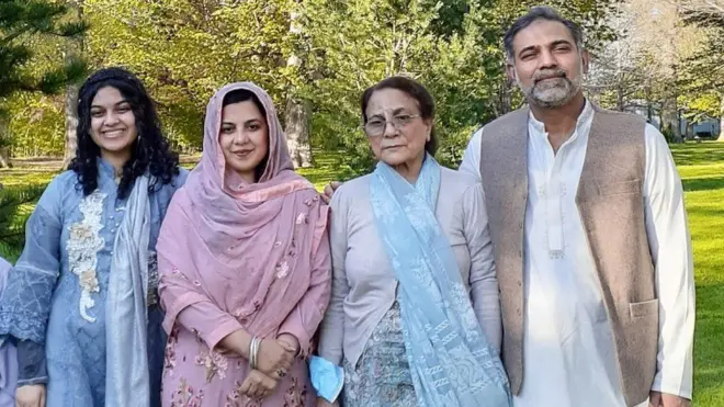 From left to right: Yumna Afzaal, Madiha Salman, Salman's mother Talat Afzaal, and Salman Afzaal were "the best" of their community, friends said