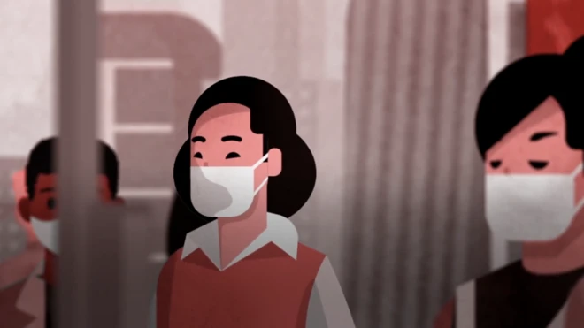 마스크 낀 사람